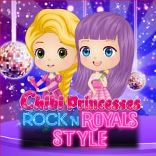 Chibi Princesses Rock'N'Royals Style