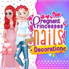 Pregnant Princesses Nails Decoration